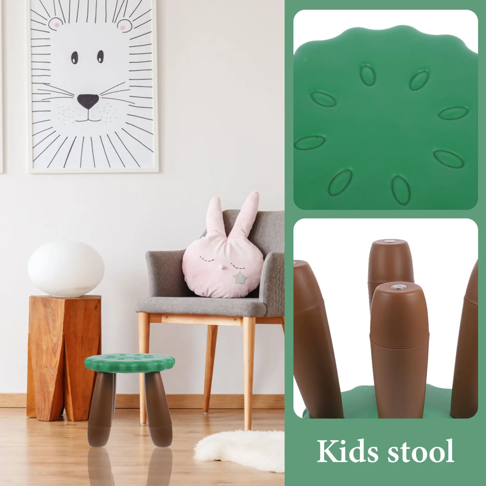 

SHOWERORO Kids Non Step Stool Lightweight Bathroom Kitchen Helper for Potty Training Safe Toddler Use