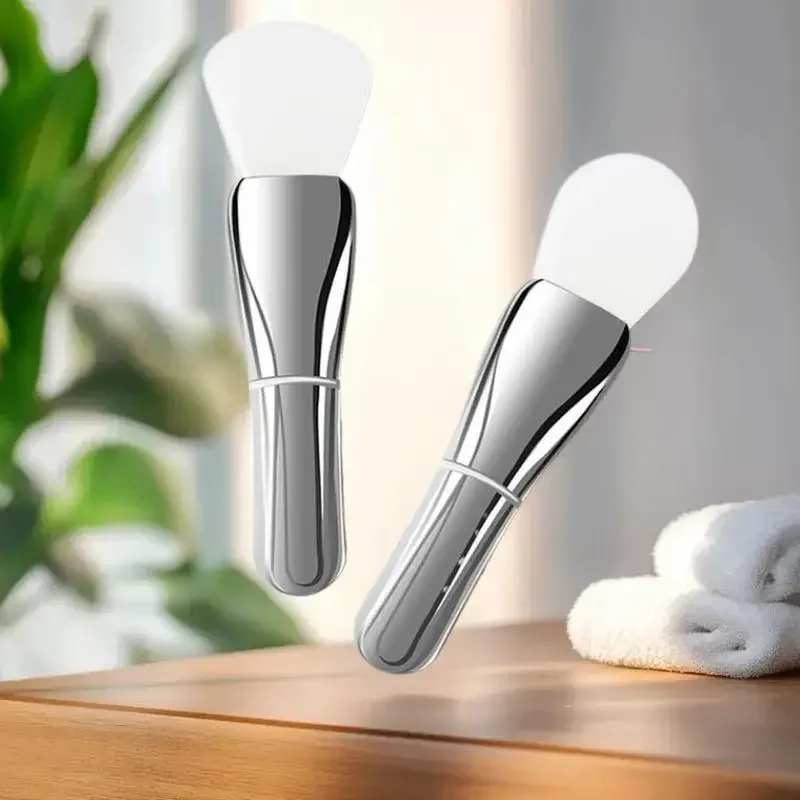 Cepillo aplicador de máscara Diy de silicona, cepillo de maquillaje refrescante para salón de belleza, cepillo de cabeza suave, espátula de maquillaje de belleza, herramienta de belleza Facial