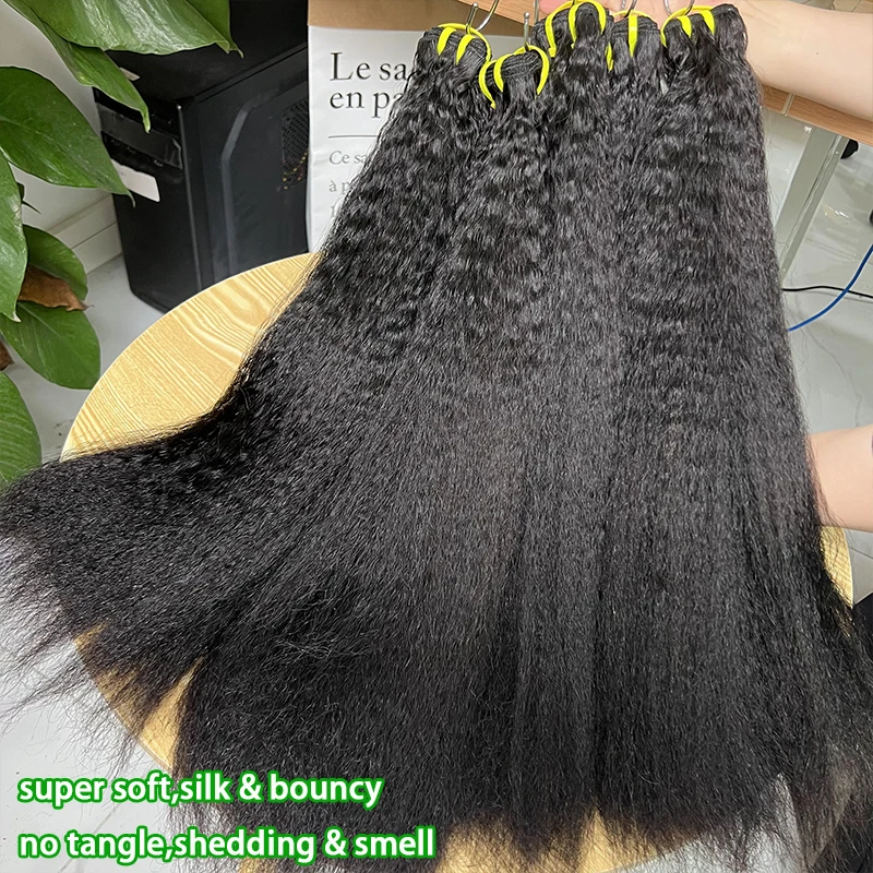 15A класс необработанные девственные необработанные странные прямые пучки 100% человеческие волосы яки прямые двойные утки необработанные наращивание волос полностью толстые
