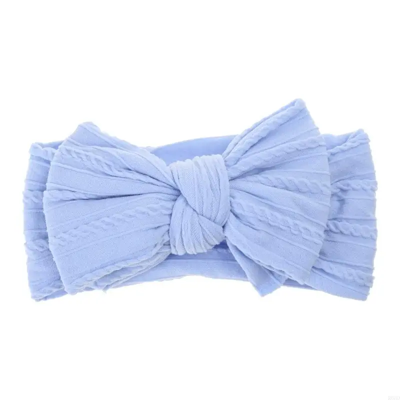 R66D Bowknot Headwear 2 Layer Soft Elastic Hair Band for Newborn Toddler Girls Boys Gift Headdress Hairband Photography Props