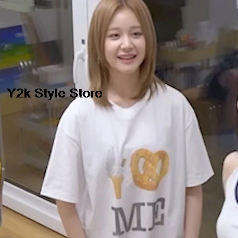 YUNA T-Shirt Cotton Ice cream bread ME short sleeves High Quality Short Sleeved TShirt For women Unisex Tee Fashion Streetwear