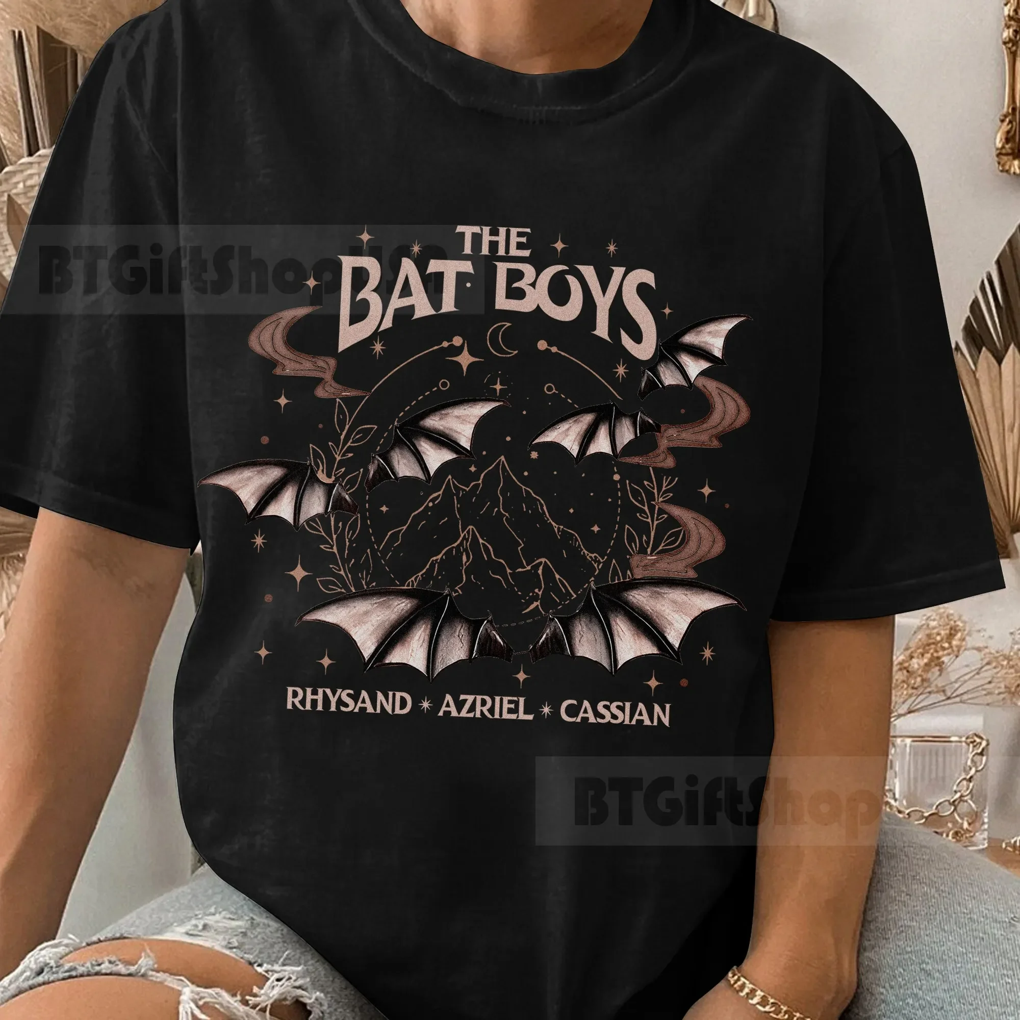 The Bat Boys T Shirt Acotar Merch A Court of Thorns Roses Rhysand Cassian Azriel Sweater  long or short sleeves