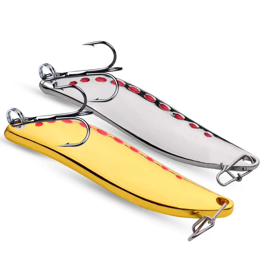 PROBEROS 5g 7g 10g 15g 20g Big Spoon Bait Metal Spinner Lure Pike Salmon Treble Hook Artificial Bait For Bass Trout Pesca