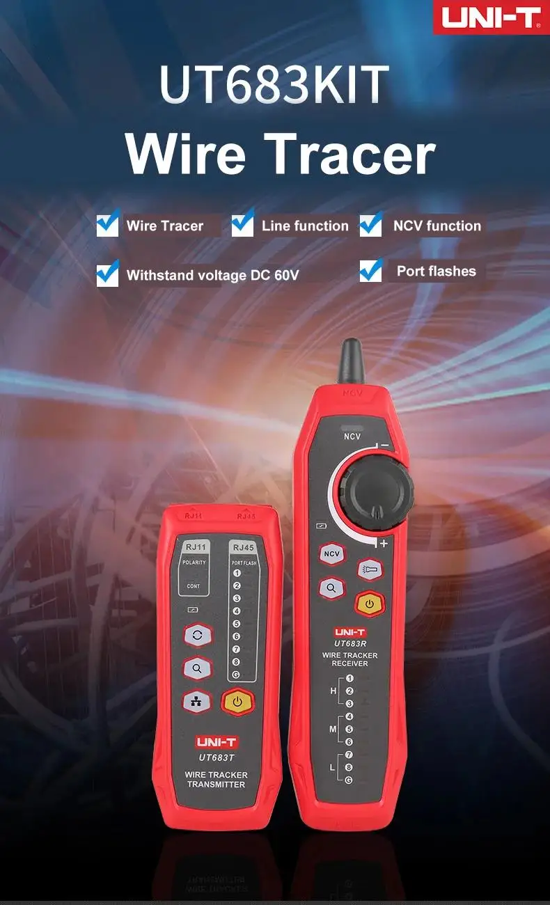 UNI-T UT683KIT line finder di rete digitale;