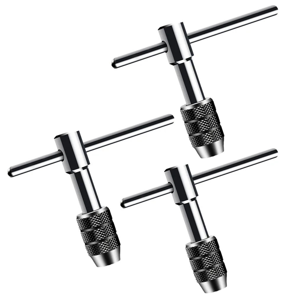 Adjustable  M3-M6 M5-M8 M6-12 T-Handle Ratchet Tap Wrench Tap Screw Male Thread Metric Plug Mechanical Workshop Tools Hand