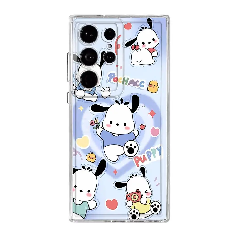 Funda Sanrio Cinnamoroll Hello Kitty para Samsung Galaxy S22 S21 S24 FE S23 S10 Plus S25 Ultra S20 Note 10 20 funda Ultra suave
