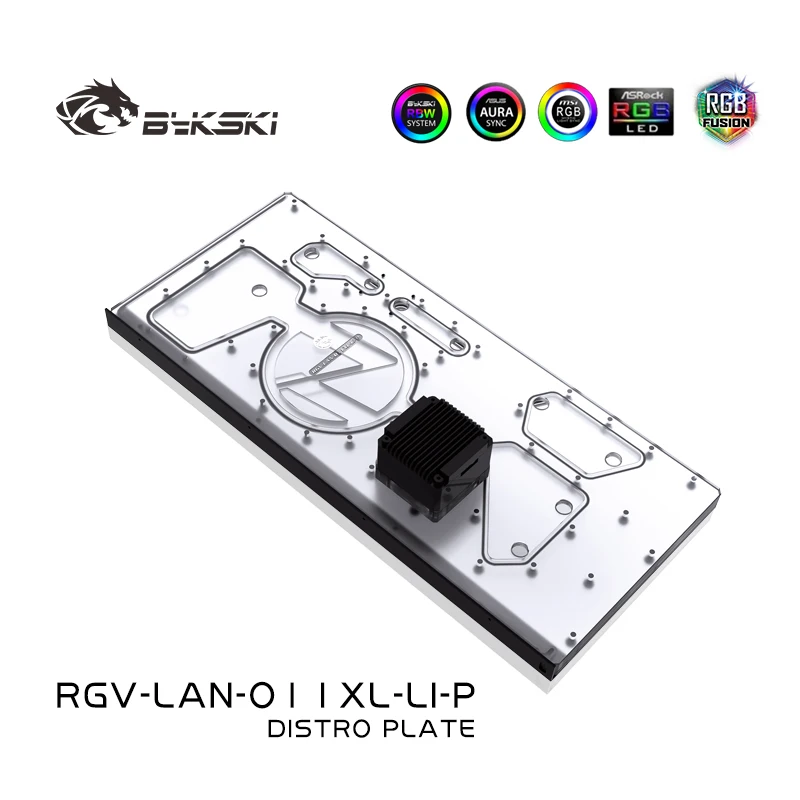 Bykski RGV-LAN-O11XL-LI-P, Front Distro Plate For LIANLI O11 Dynamic XL Case,RGB Waterway Board,MOD PC Water Cooling Loop Kit