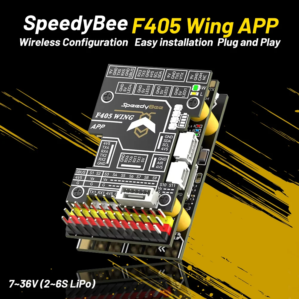 

In Stock! SpeedyBee F405 WING APP ArduPilot INAV 2-6S Flight Controller Applicable to Multirotor Airplane Fixed-Wing Drone