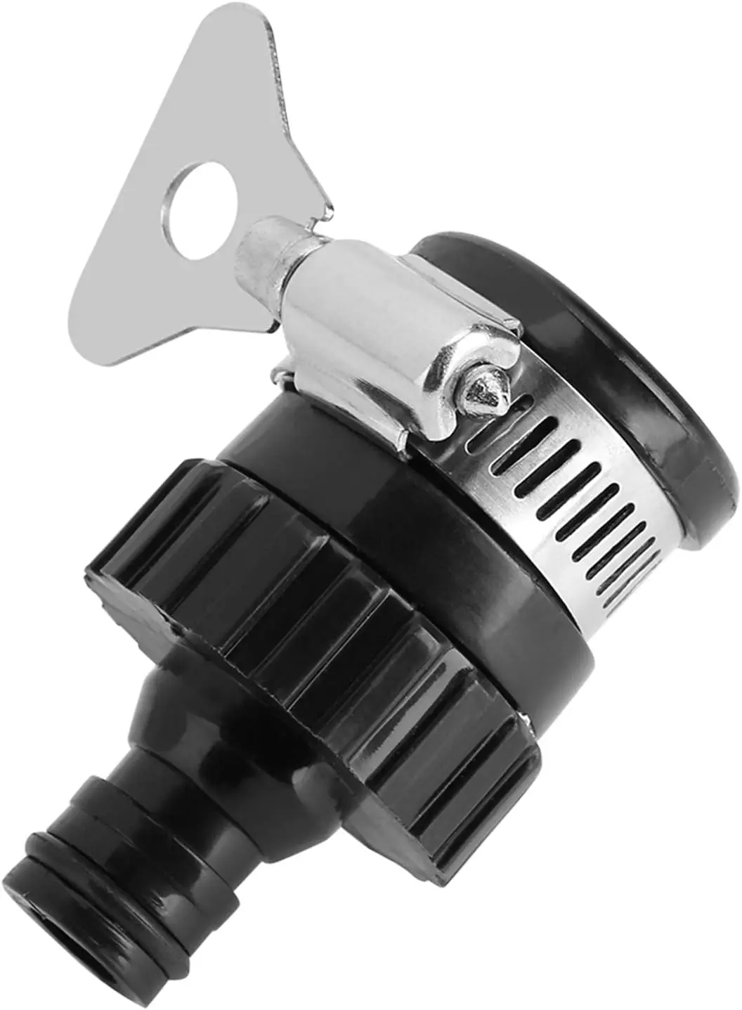 2 قطعة محول صنبور المياه العالمي المتين تركيب خرطوم بلاستيكي توصيل سريع المناسب الحنفية لغسيل السيارات حديقة الري #4