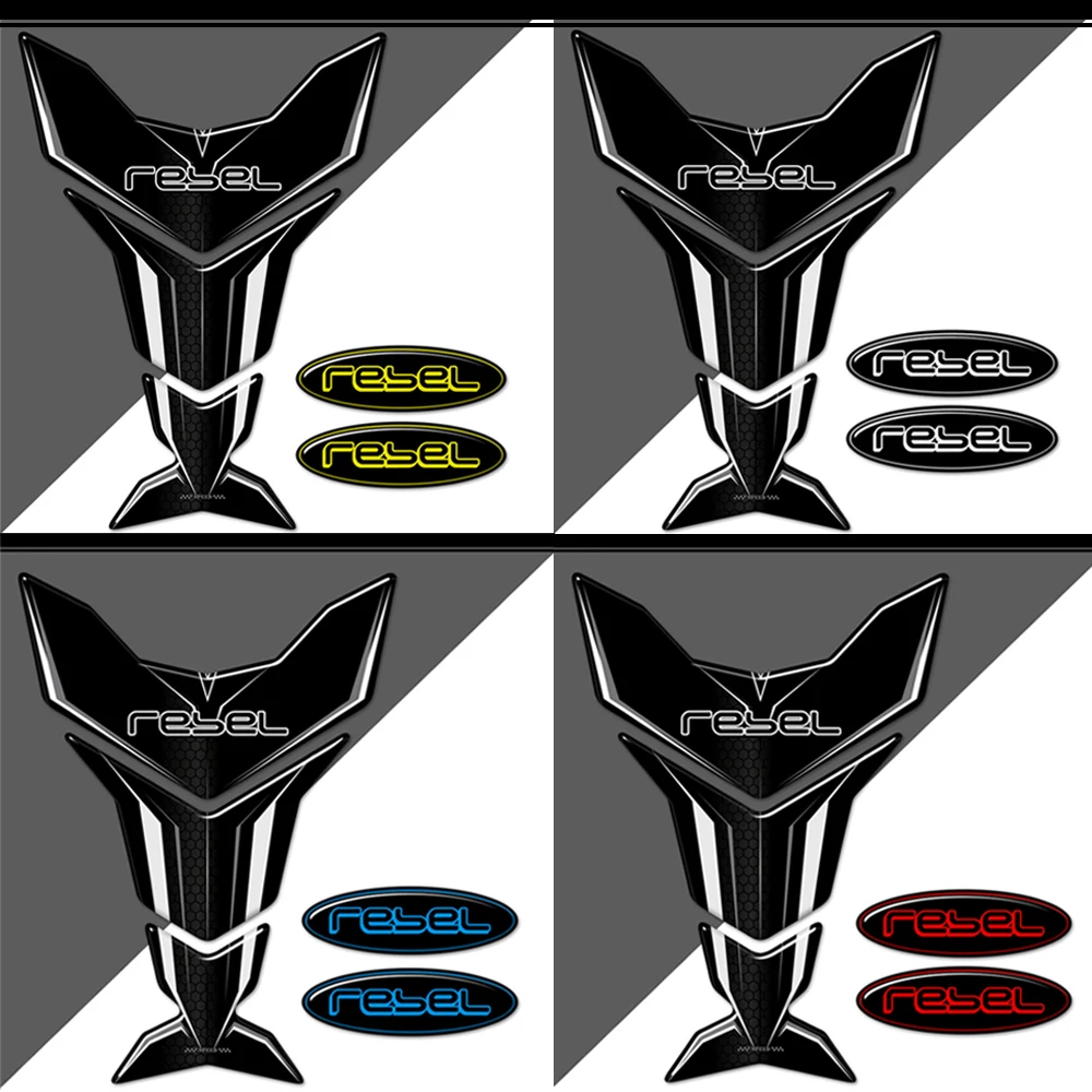 For HONDA REBEL CM CMX 125 250 300 500 CMX500 CMX300 Kit Gas Fuel Oil Tank Pad Stickers Decal CM125 CM250 CM300 CM500