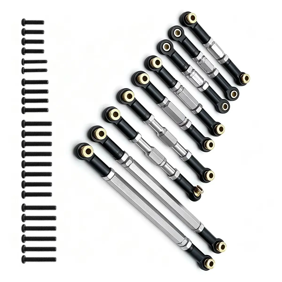 Metal Upgrade Modification Spare Parts Remote Control Car Accessories Fit For WLtoys 1/12 12429 Linkage Rod Kit