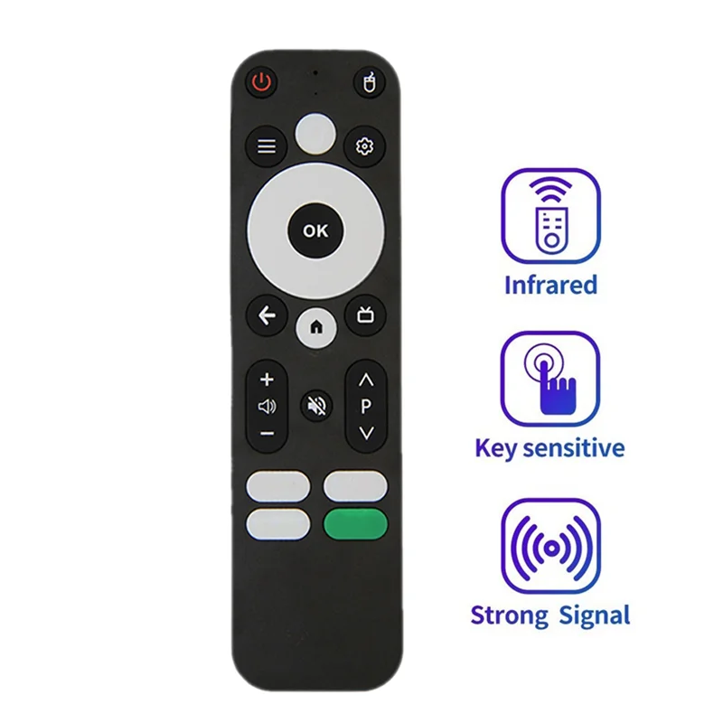 

4X сменный голосовой пульт дистанционного управления для MECOOL KM2 KM2 PLUS ONN Android 4K UHD TV Box Bluetooth голосовой пульт дистанционного управления черный-Y47A