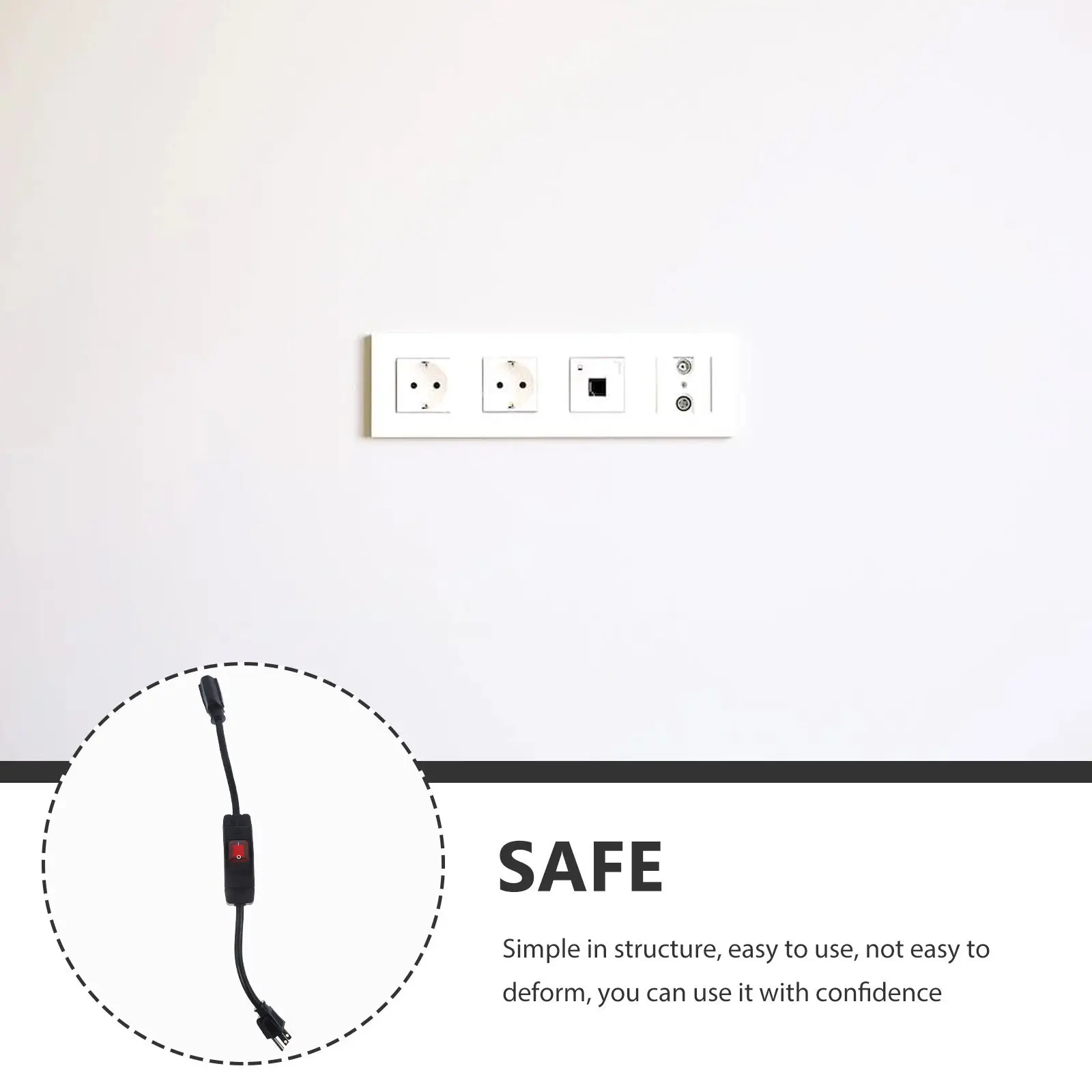 

Водонепроницаемый удлинитель с выключателем (шнур питания) для электроламп, для использования на улице, с вилкой стандарта США