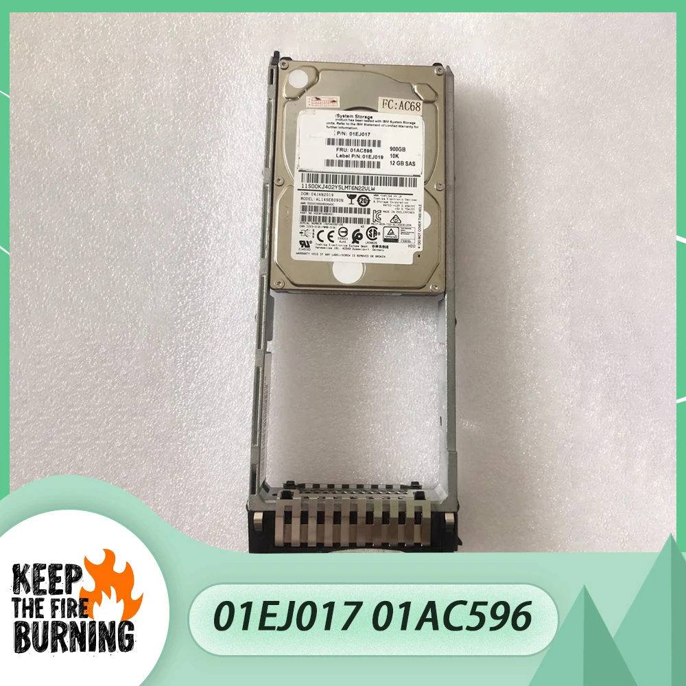 For IBM HDD 01EJ017 01AC596 900G 10K 2.5'' SAS V5010 V5030 V5000 G2 Hard Disk