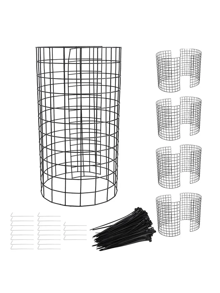 Plant Ties Tree Trunk Protector Expandable Height Iron Material Wide Application 6 Pack Design Concept Practical