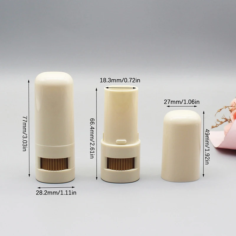 7g 데오도란트 용기 빈 플라스틱 트위스트업 리필 튜브 DIY 데오도란트 스틱 힐밤 화장품용