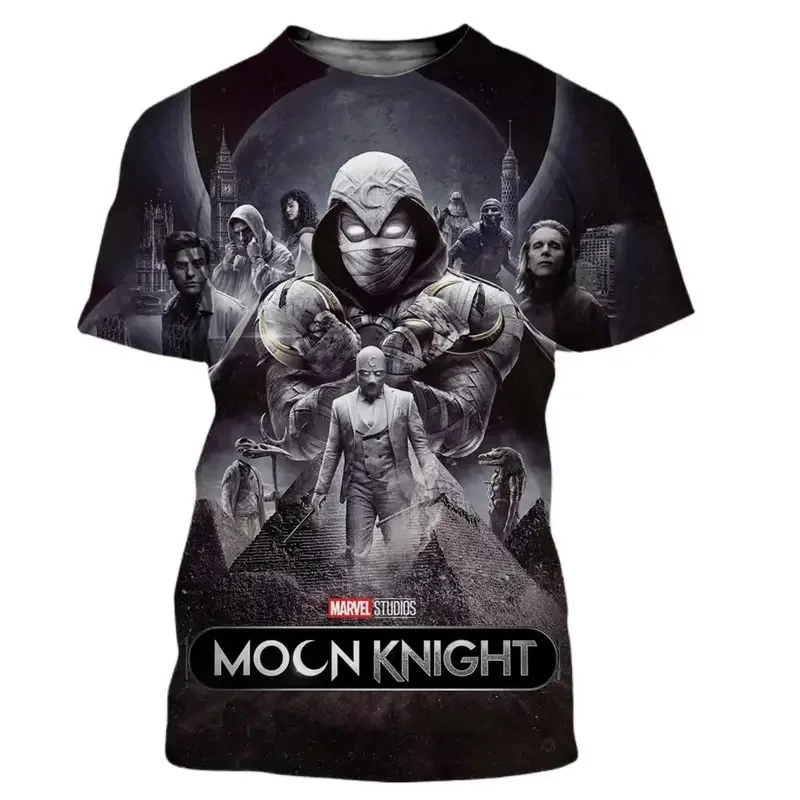 Miniso Moon Knight men women T shirt casual style 3D print summer casual streetwear tee Tokyo Revengers T shirt Y2K Roupa