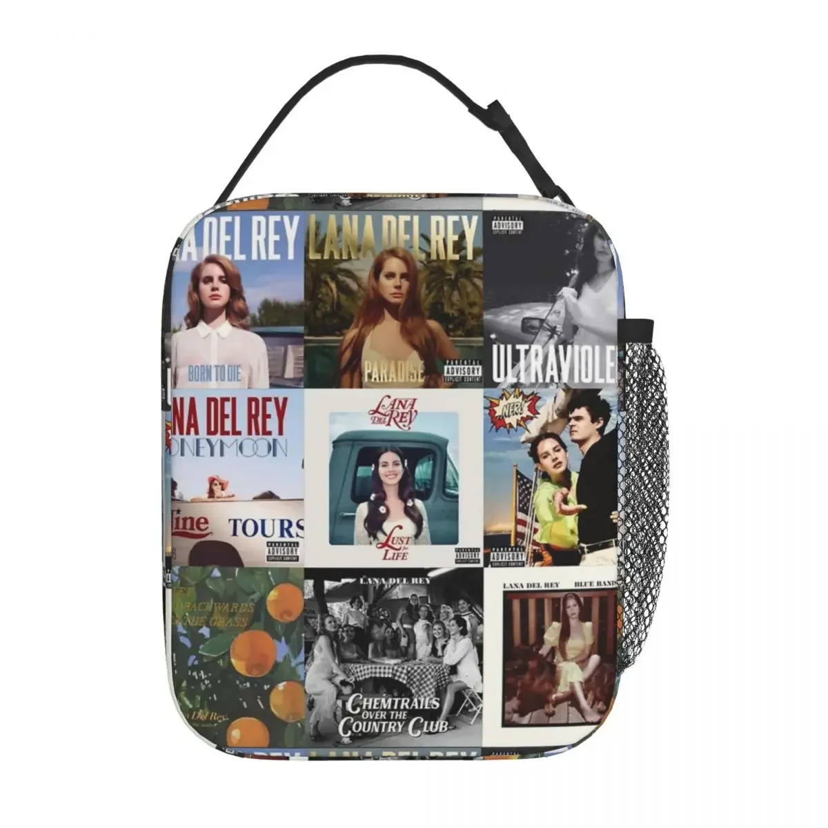 Lana Del Rey Insulated Lunch Bags Thermal Meal Container Large Tote Lunch Box Food Bag Office Outdoor