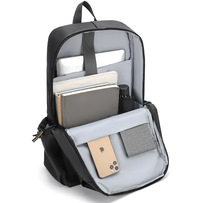 High Quality New Casual Men Backpacks Fashion Simple Design Backpack Large Capacity Travel Shoulder Bag Business Laptop Bagpack