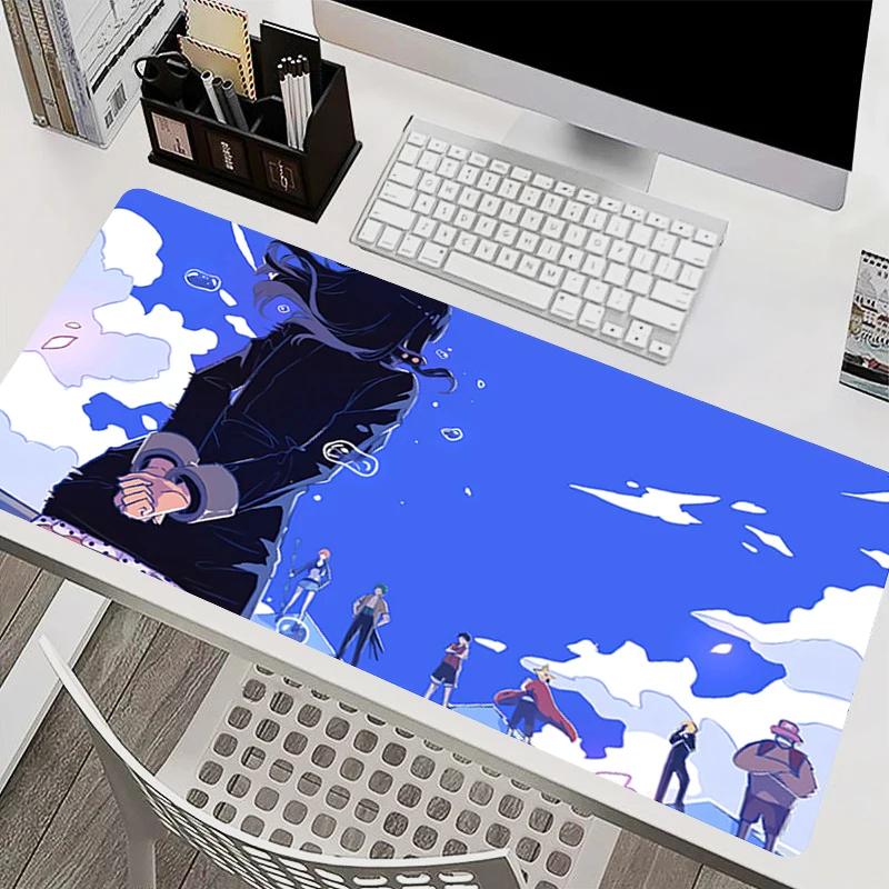 Computer Mouse Pad Large Extended Mousepads Non Slip Gamer Desk Mat O-one P-piece Robin kawaii Anime Mouse Mat Smooth Surface view 3