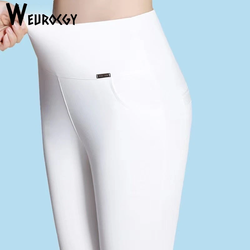 Casual Pants Women Long Slim Pants Tall Waist Women Leggings 2024 Spring Autumn Fashion New Style Trousers Female Stretch Pants