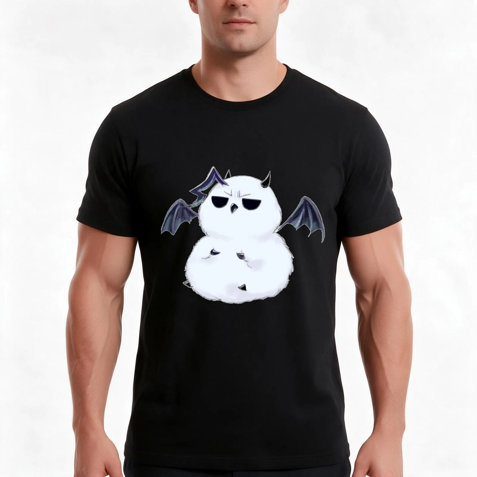 Eggie sensei (Welcome to Demon School Iruma-kun) T-Shirt, Summer Casual Cotton Tee, Oversized Streetwear Tops, Unisex Men Women