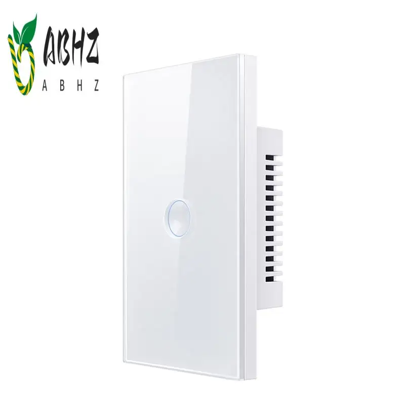 

ABHZ-Tuya Wi-Fi белый умный сенсорный переключатель 110-240 В 2,5D вогнутый стиль Zigbee3.0 повторитель сигнала работает с Alexa Google Home