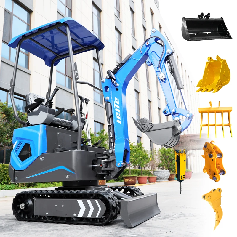 Agriculture tools Europe Mini Excavator 1 Ton Top Quality Small Digger Crawler small Excavator 1.2 Ton Customized Price for sale