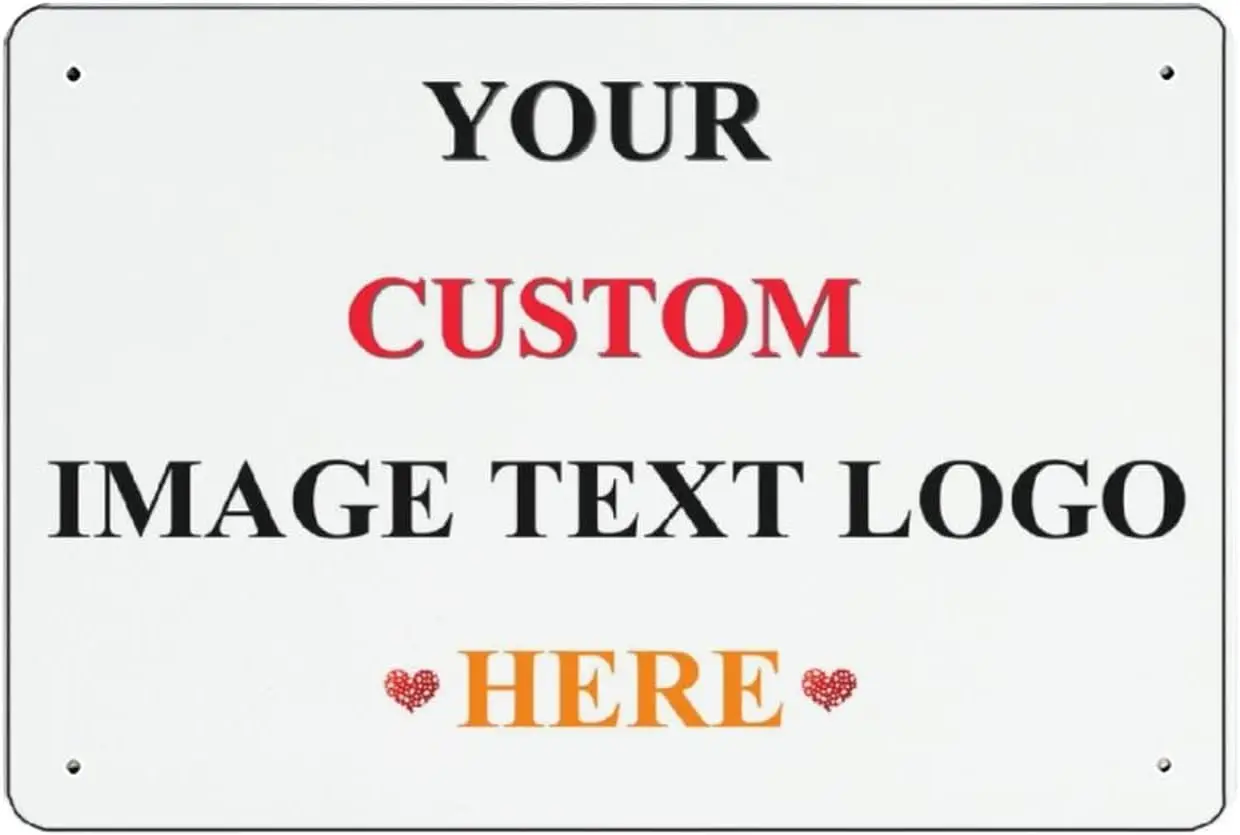 Perlzed Custom Metl Sgns Custom Your Own Text mge, Home Decorton Wll rt Decor Grden Br Outdoor Housewrmng Weddng Brthdy Gft Metl