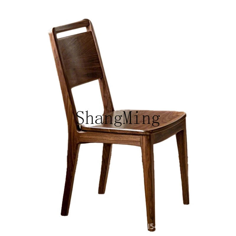 

ZYY black walnut new Chinese high back chair home sedentary desk chair