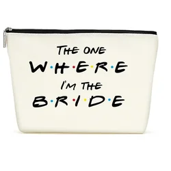 The one where I’m the Bride makeup bag Future Mrs Friends themed Wedding Bridal shower Bachelorette Hen Party decoration gift