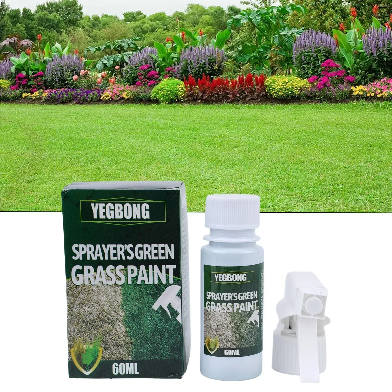 Nova marca grama verde pintura cor enchimento planta reparação de plástico spray planta corante melhorar para gramado greening