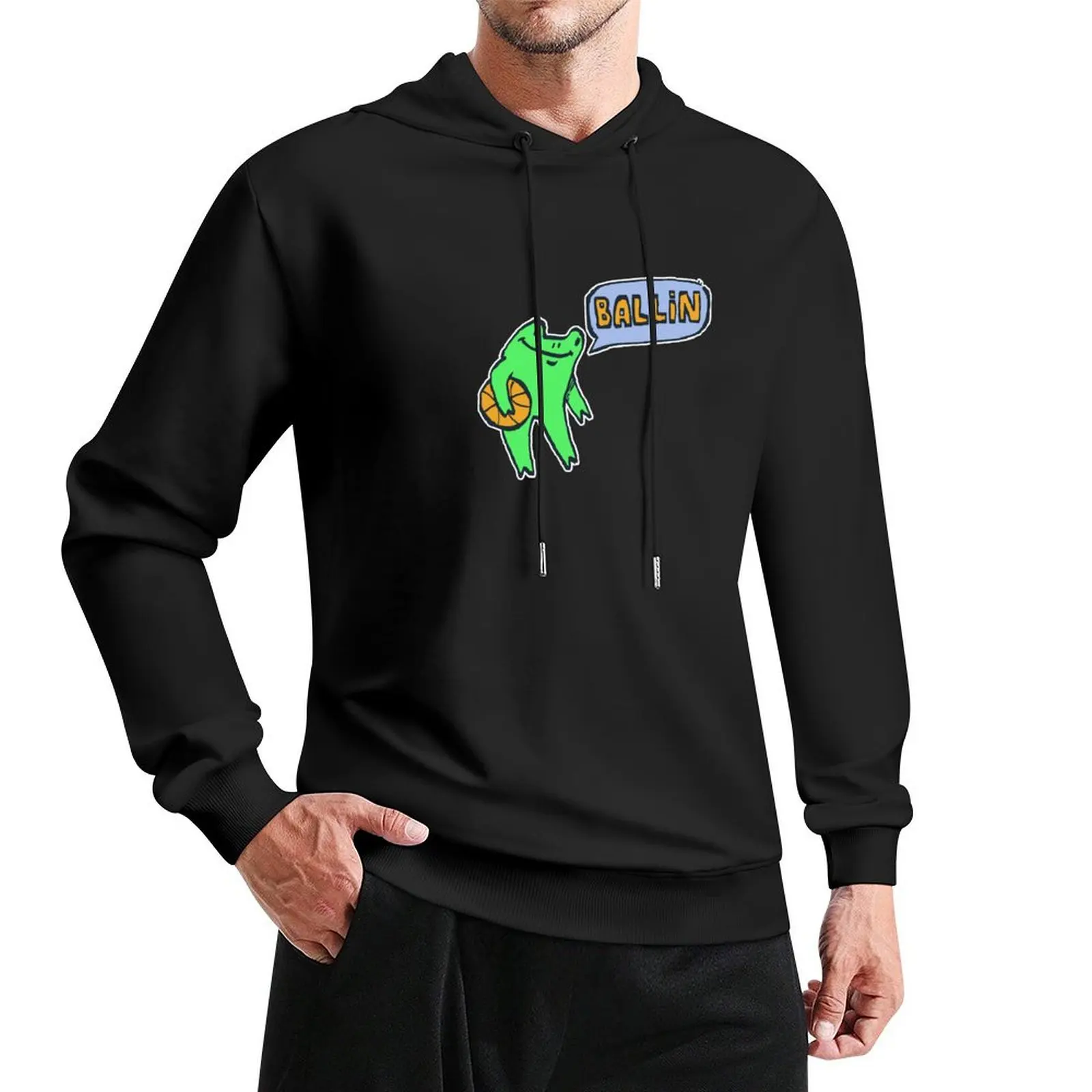 

Ballin' Froggy (Funny Frogs) Pullover Hoodie men's sweat-shirt set new in hoodies & sweatshirts