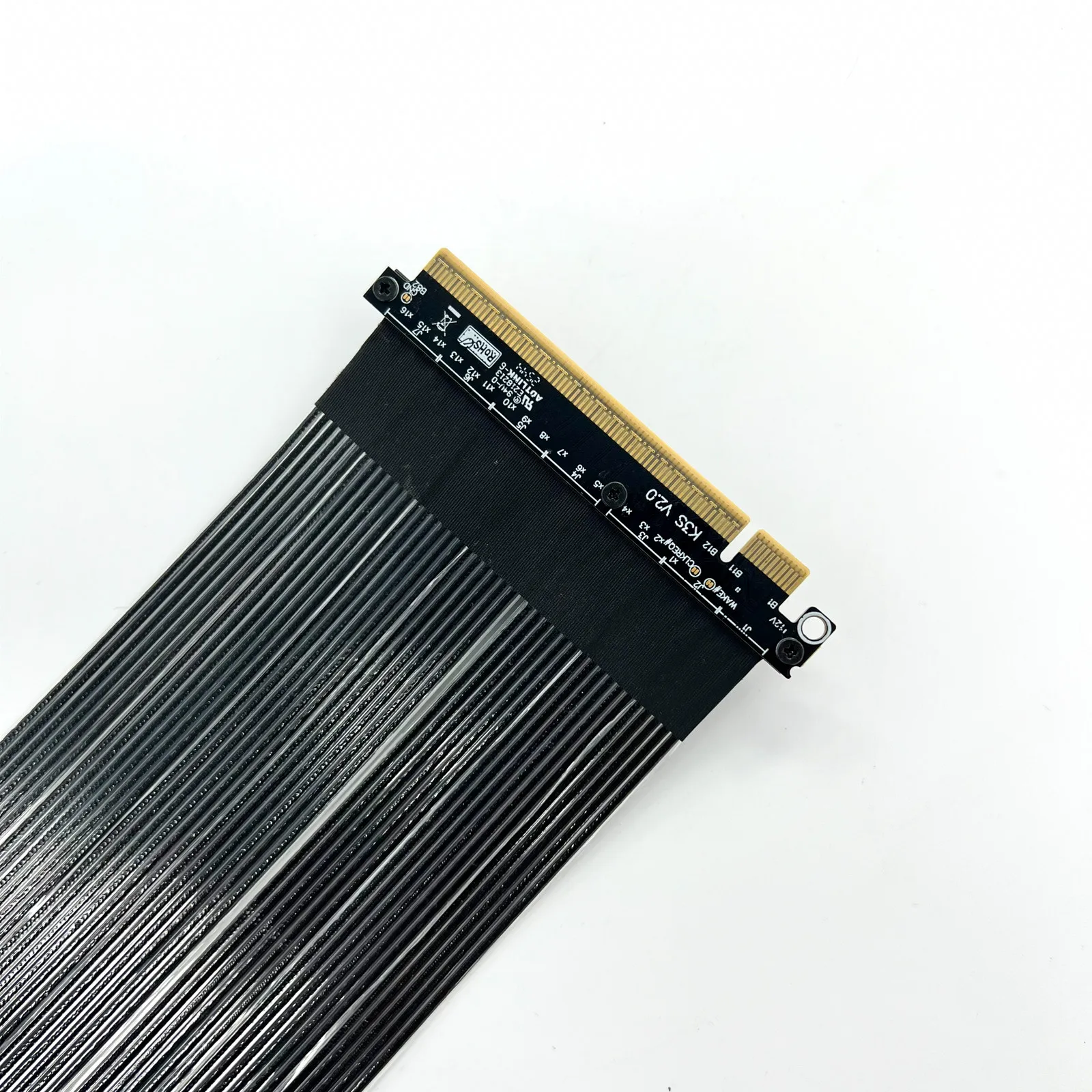 Upgrade PCIe 5.0 x16 to x16 Extension Cable ATX Chassis PCI-E 5.0 x16 Riser Full Speed 512Gbps Gen5 Lossless Graphics Video Card