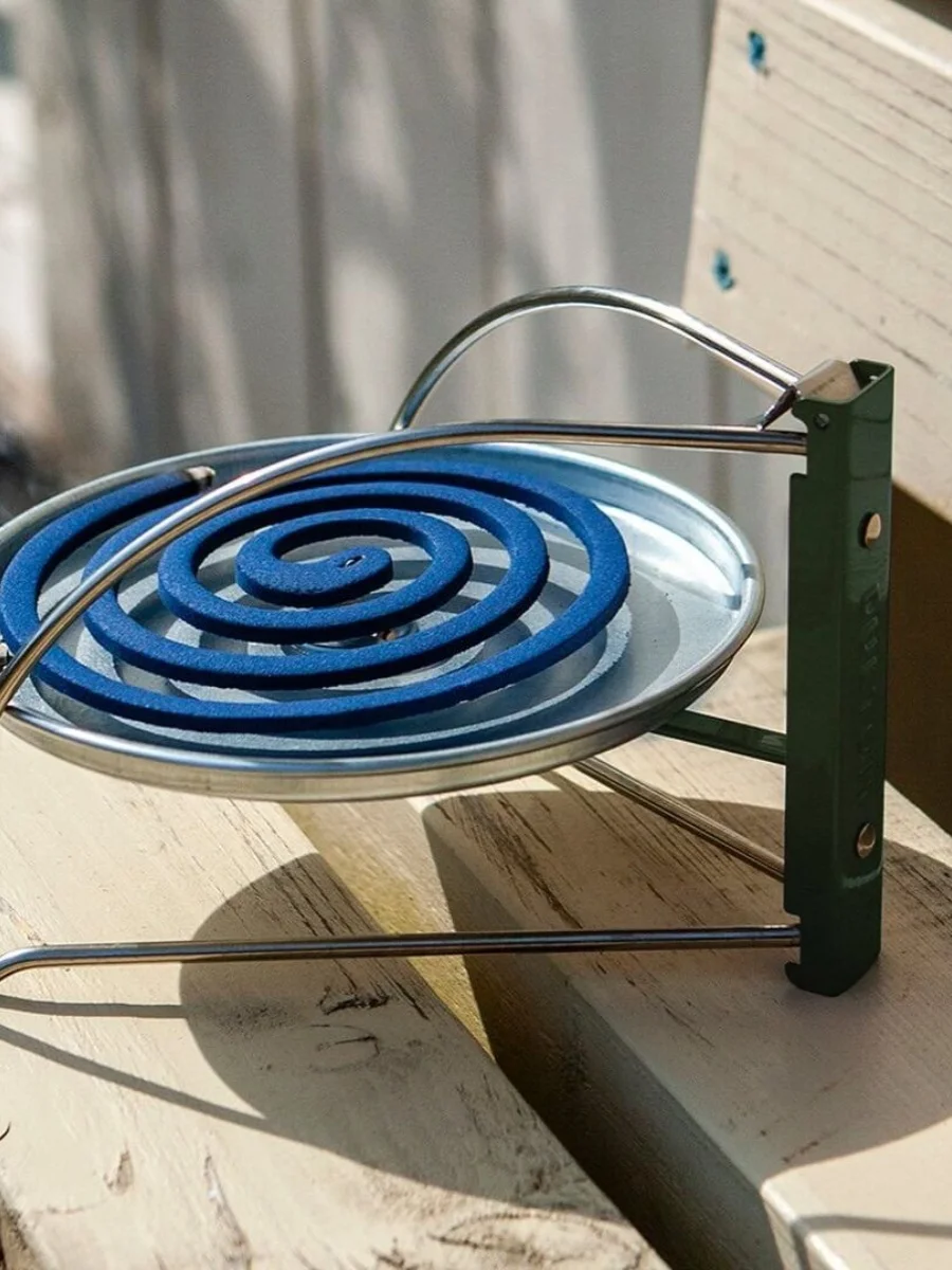 DULTON Metal Mosquito Coil Tray Outdoor Camping Essential Home Use Stackable Metal Incense Holder Japanese Style Storage Orga...