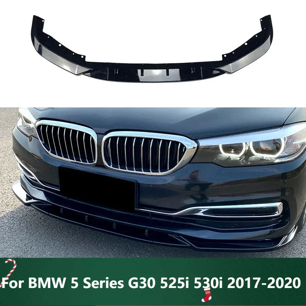 

New！Car Front Bumper Lower Lip Body Kit Spoiler Bumper Lip Splitter Guard Protector Cover For BMW 5 Series G30 525i 530i 2017-20