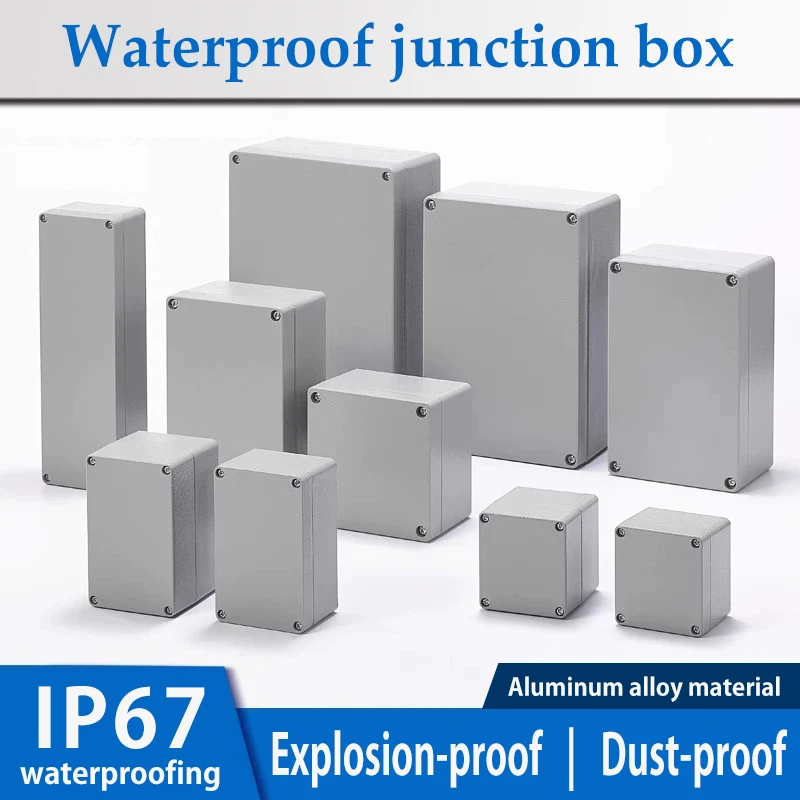 IP67 Outdoor Waterproof Enclosure Cast Aluminum Box Case Engineering Project Customize Explosion-proof Sealed Electronic Box