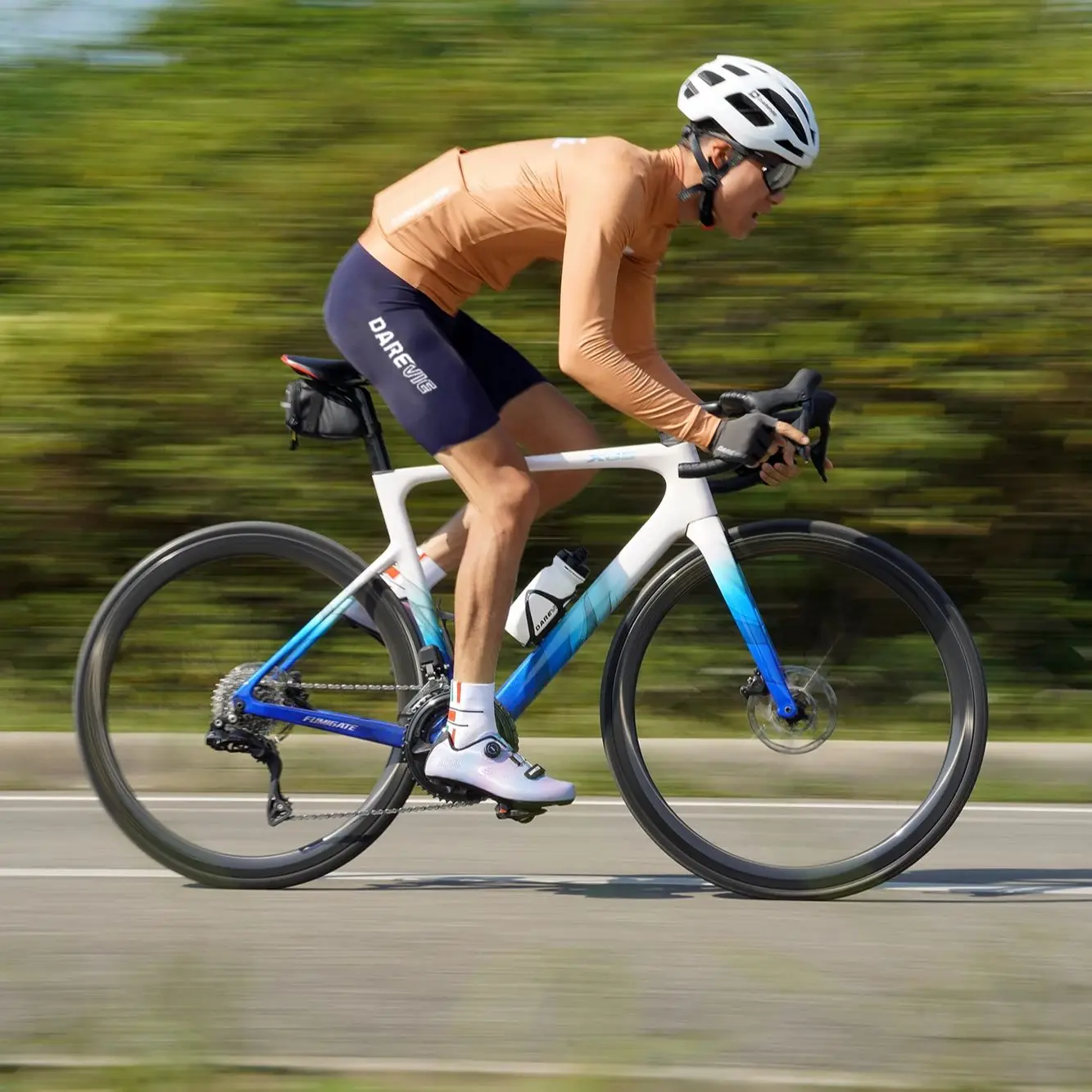 Darevie-Jersey de ciclismo de lã térmica masculina, manga comprida, quente, macio, escovado, respirável, qualidade italiana, inverno, 2022, 2024