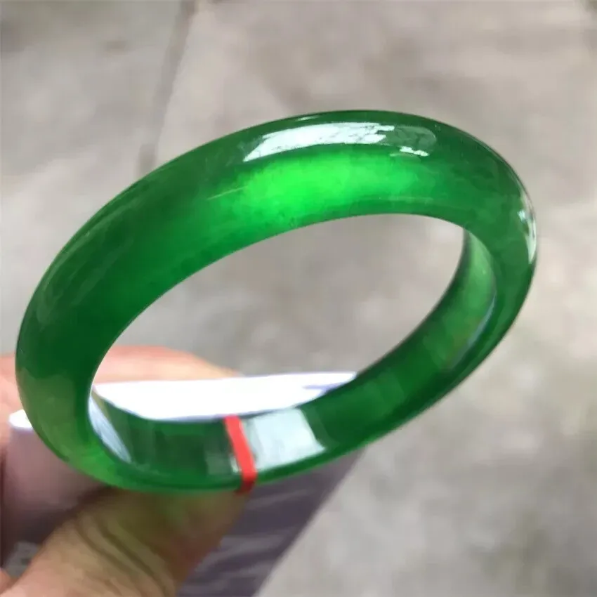 

AAA Certified Natural Grade Ice Burmese Green Jade jadeite bracelet bangle 54-64mm