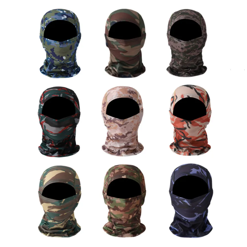 Hiking Scarves Camouflage Men Cycling Motorcycle Bike Full Face Mask Outdoor Dustproof Sun Protection Hunting Hiking Neck Scarf