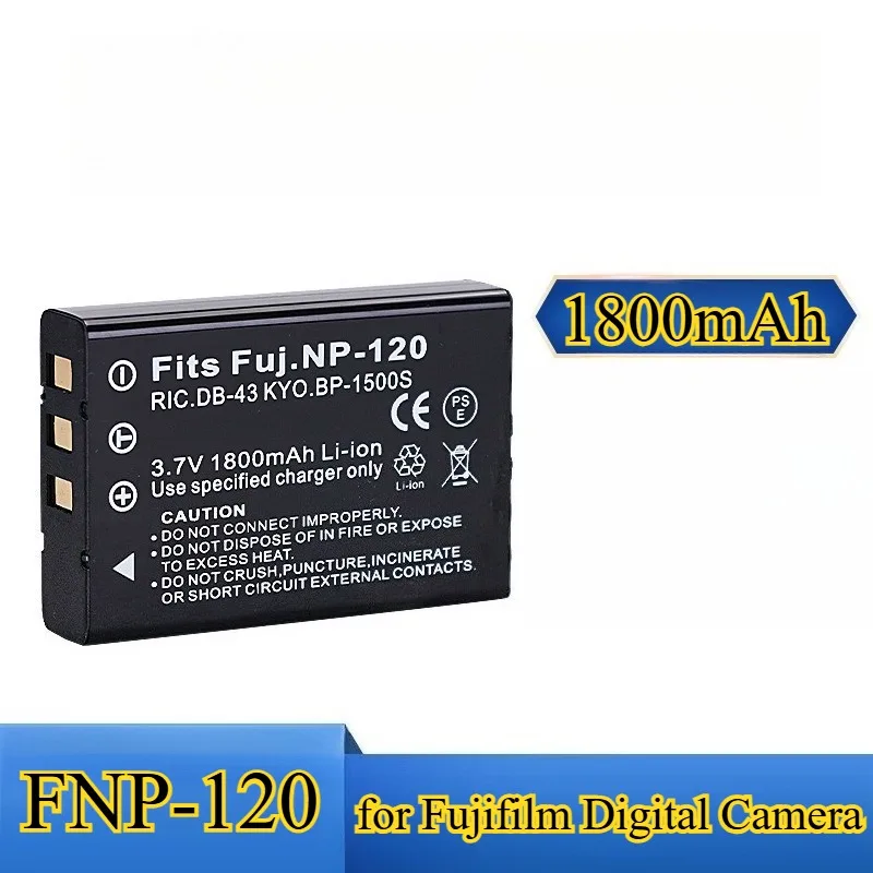 FNP-120 Replacement Battery 1800mAh for Fujifilm FinePix 603 M603 M603 Zoom F10 Rechargeable Li-ion Digital Camera Battery