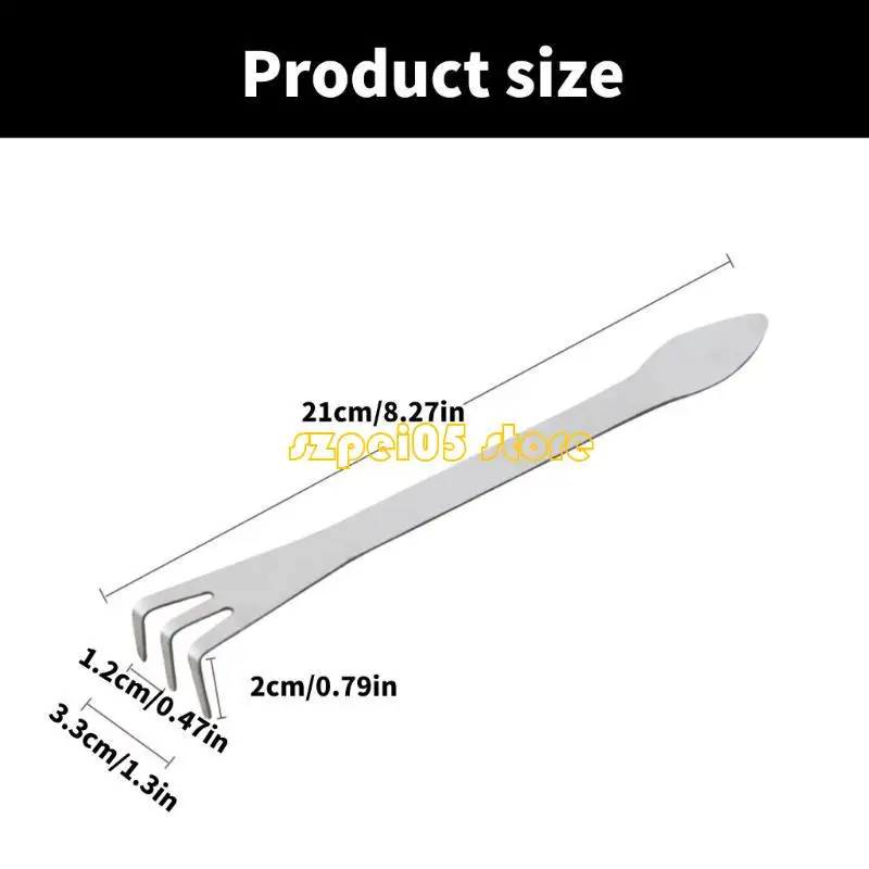 45BE Steel Bonsai Rakes Soil Loosening Tool Ergonomic Tool for Easy Soil Management