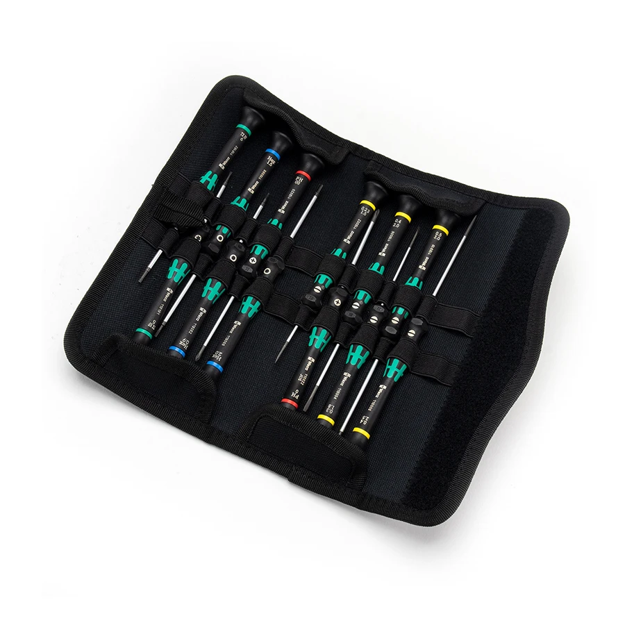 Wera 12 pcs Screwdriver Set for Electronic Applications Kraftform Micro 12 Universal Precision Screwdriver Set NO.05073675001