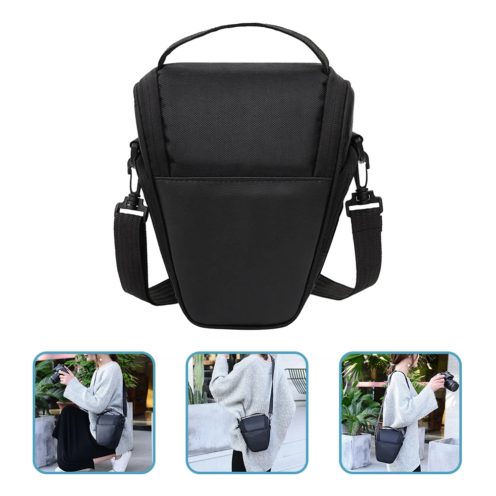 

Camera Bag Bags Travel Case Photographer Upholstered Around Shoulder Backpack for and Lenses Polyester Large