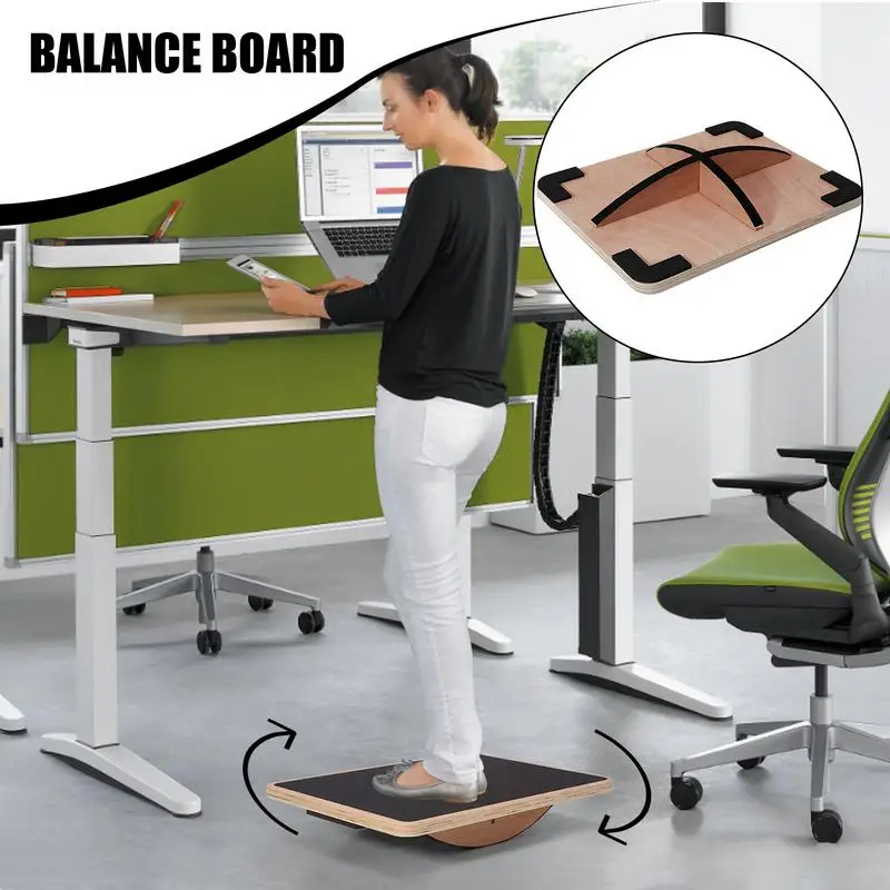 Balance Board Wobble Exercise Balance Board Core Training Anti-Slip Professional Exercise Stability Trainer Increase Focus