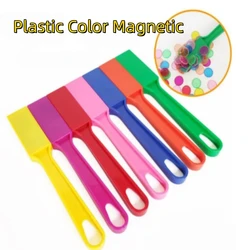 Magnetic Stick Plastic Color Magnetic Circular Sheets Kids Physics Science Magnetic Experiment Montessori Educational Games Toys