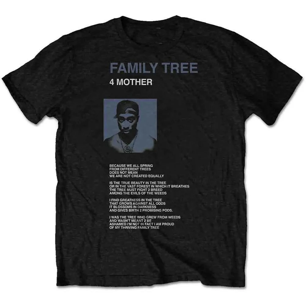 Tupac 2Pac Western-style Trendy Rock Rock American-style Summer Short-sleeved Men's Cotton Direct-print T-shirt