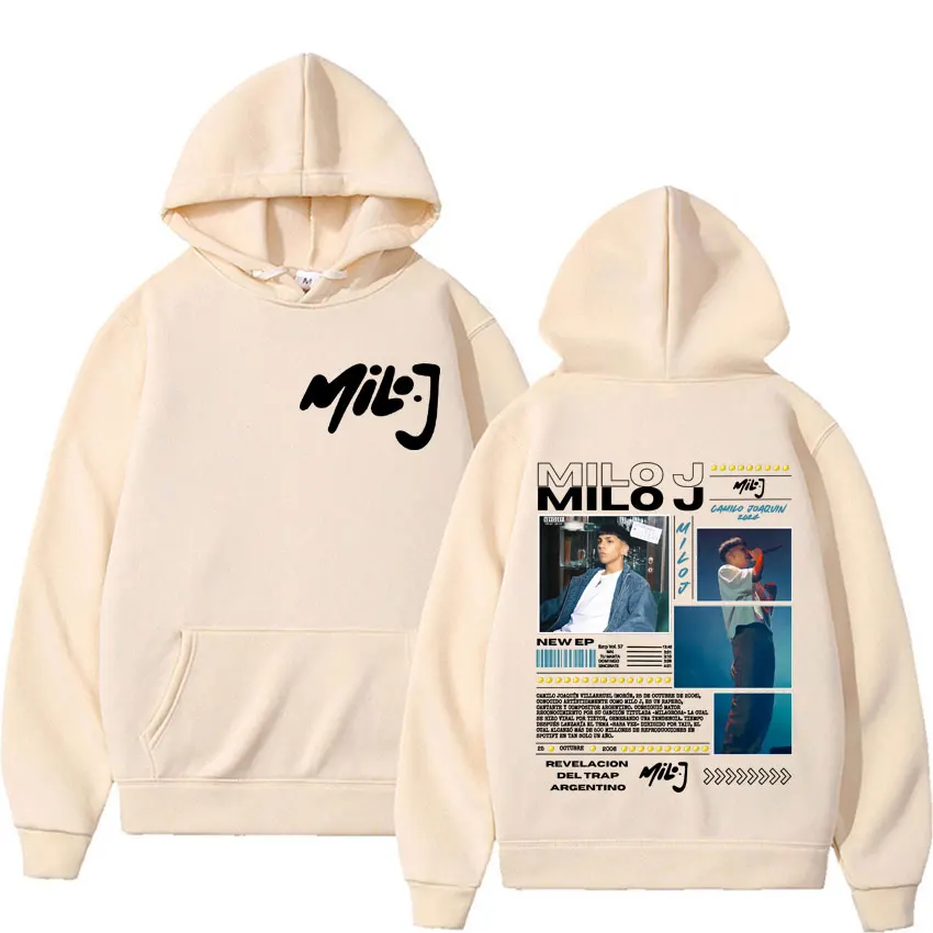 Rapper Milo J 111 Album Tour Graphic Sweatshirt Fashion Casual Cozy Oversized Hoodies Men Women Harajuku Gothic Hoodie Pullovers