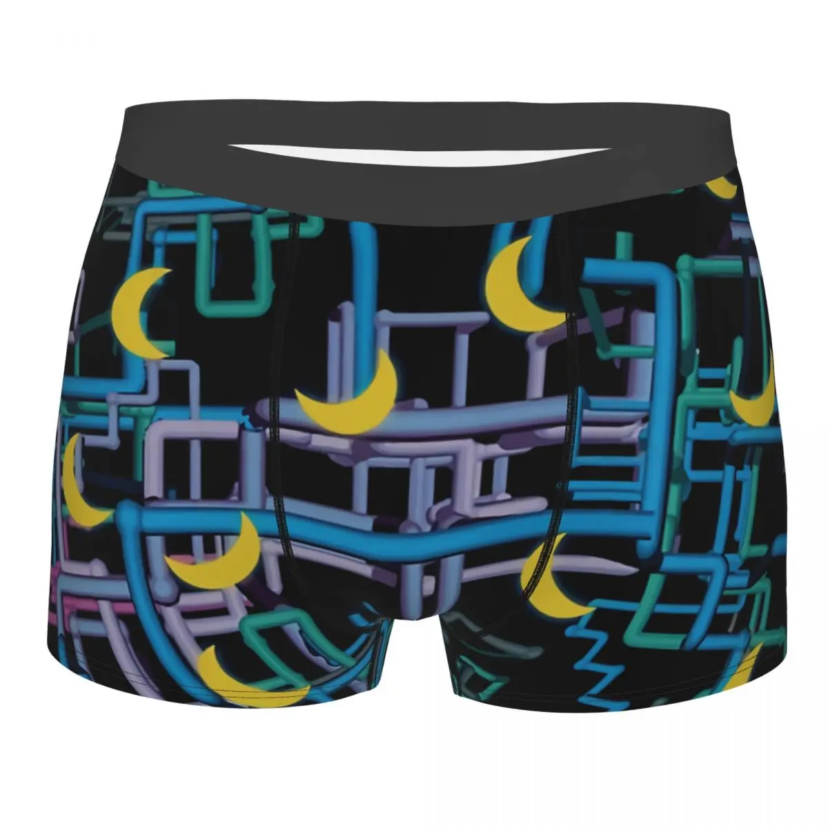 Dan Flashes Pattern Men Boxer Briefs Highly Breathable Underwear Top Quality Print Shorts Birthday Gifts