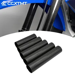 160mm 178mm 202mm 225mm 248mm Carbon Fiber Front Fork Guard Wrap Cover Motocross For Yamaha Honda Suzuki Kawasaki KTM CRF CR YZF